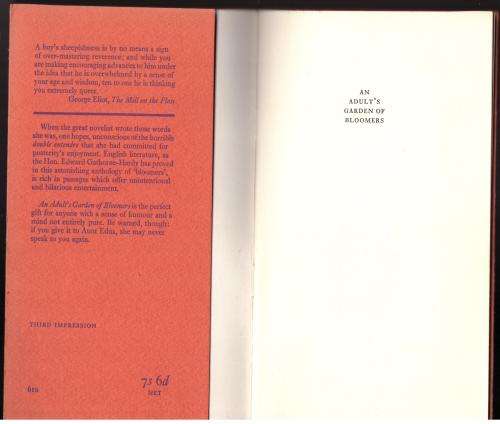 An Adult`s Garden of Bloomers -- Edward Gathorne-Hardy