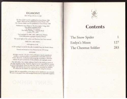 The Snow Spider Trilogy -- Jenny Nimmo