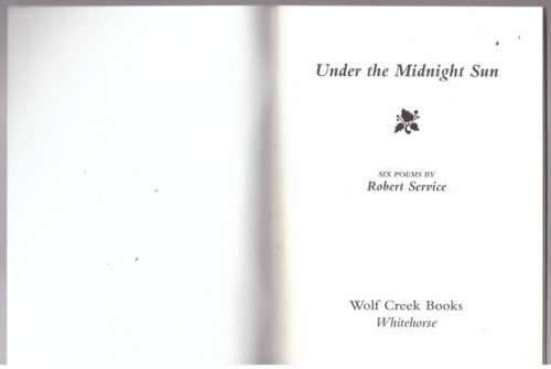 Under the Midnight Sun -- Robert Service