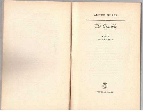The Crucible -- Arthur Miller