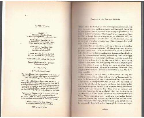 Native Stones: A Book about Climbing -- David Craig