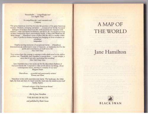A Map of the World -- Jane Hamilton