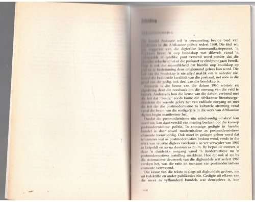 Poskaarte: beelde van die Afrikaanse poësie sedert 1960 -- Ronel Foster, Louise Viljoen [Red.]