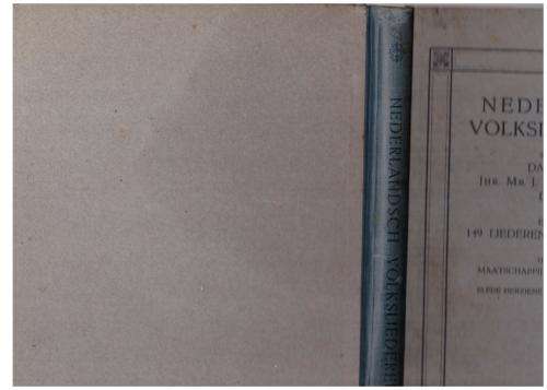 Nederlandsch Volksliederenboek -- Daniel de Lange ea.