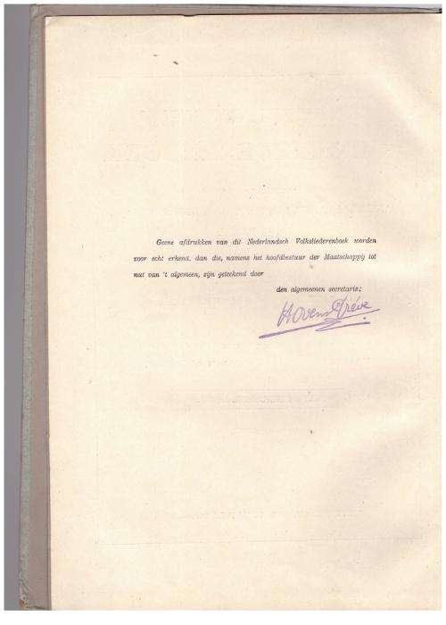 Nederlandsch Volksliederenboek -- Daniel de Lange ea.