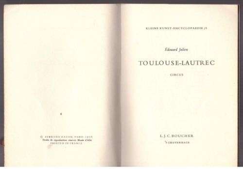 Toulouse-Lautrec: Circus -- Edouard Julien