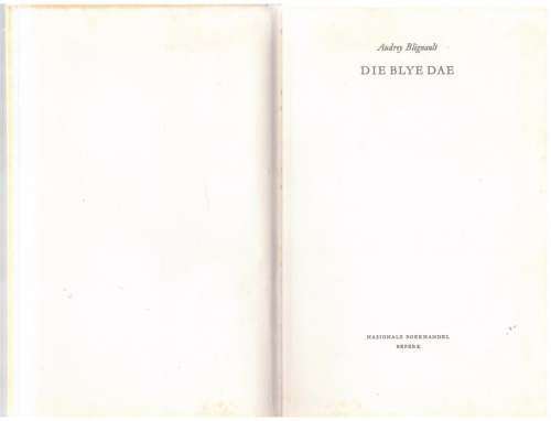 Die Blye Dae -- Audrey Blignault