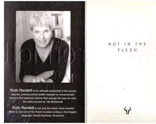 Not in the Flesh -- Ruth Rendell