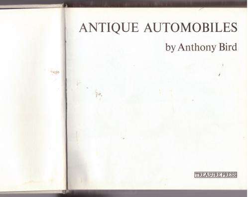 Antique Automobiles -- Anthony Bird