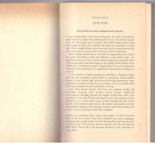 Leap Year: A Novel -- Etienne Van Heerden