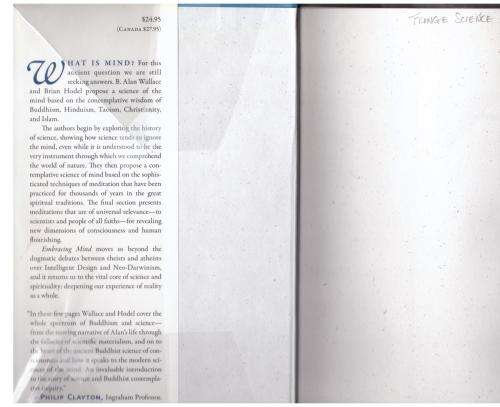 Embracing Mind: The Common Ground of Science and Spirituality -- B. Alan Wallace, Brian Hodel