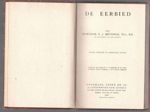 De Eerbied -- N. J. Brümmer