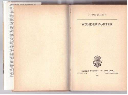 Wonderdokter -- J. Van Elders