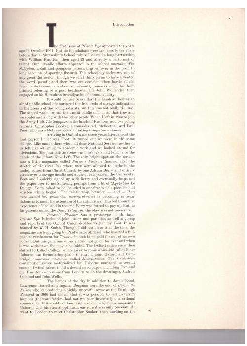 The Life and Times of `Private Eye`, 1961-1971 -- Richard Ingrams [Editor]