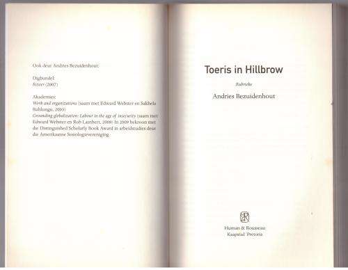 Toeris in Hillbrow -- Andries Bezuidenhout