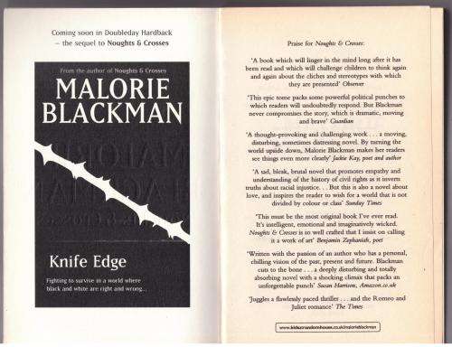 Noughts and Crosses -- Malorie Blackman