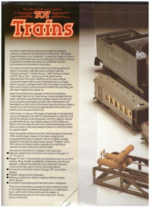 Toy Trains (Collector`s All Colour Guides) -- Ron McCrindell