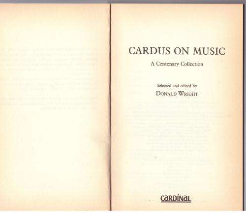 Cardus on Music: A Centenary Collection -- Neville Cardus