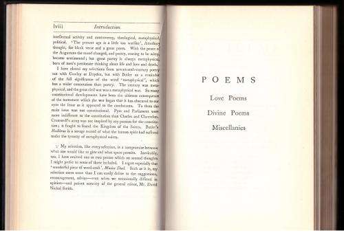 Metaphysical Lyrics and Poems of the Seventeenth Century -- Sir Herbert J. C. Grierson