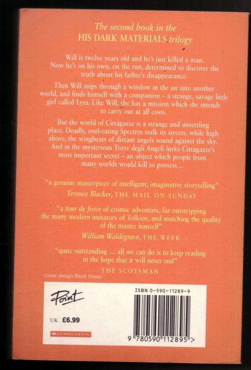 The Subtle Knife (Book 2 His Dark Materials trilogy) -- Philip Pullman