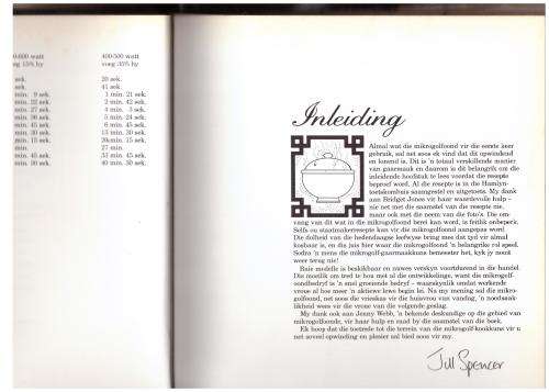 Mikrogolf-kookboek -- Jill Spencer