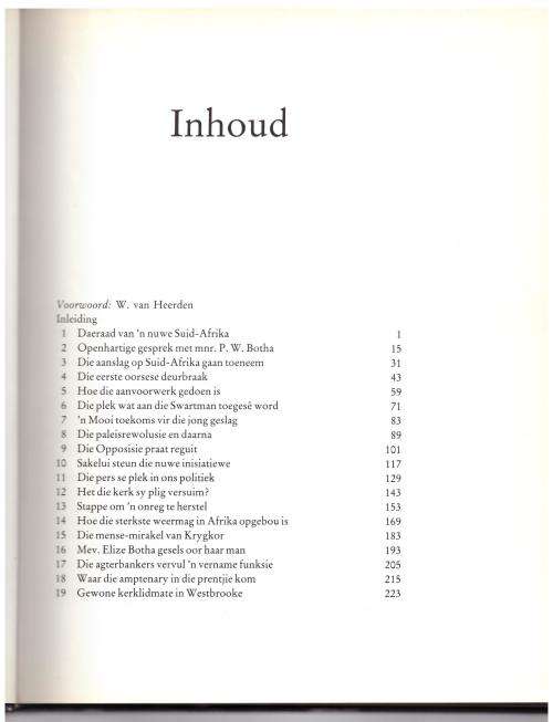 Waagmoed beloon: 50 menings oor PW-plan -- Piet Meiring