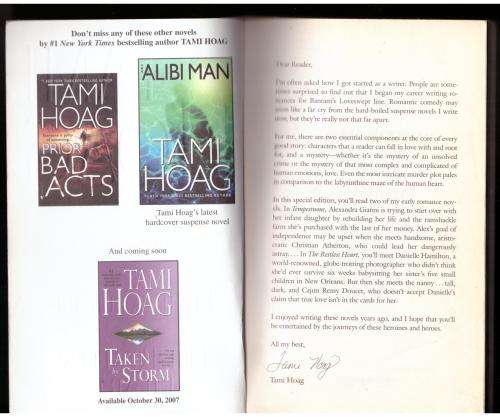 Tempestuous / The Restless Heart -- Tami Hoag