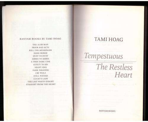 Tempestuous / The Restless Heart -- Tami Hoag