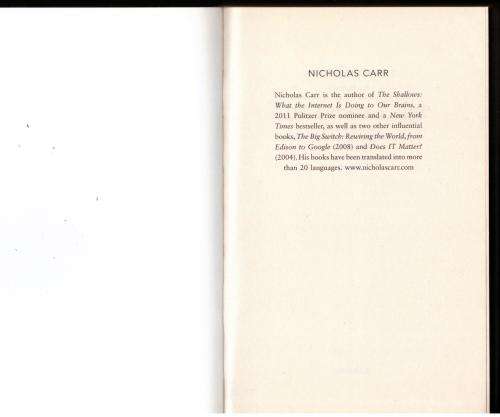 The Glass Cage -- Nicholas Carr