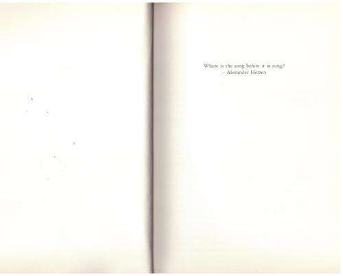 The Song Before It Is Sung: A Novel -- Justin Cartwright