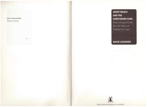 Jonny Magic and the Card Shark Kids: How a Gang of Geeks Beat the Odds -- David Kushner