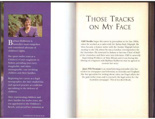 Those Tracks on My Face -- Barbara Holborow, Cliff Neville, Janet Fife-Yeomans