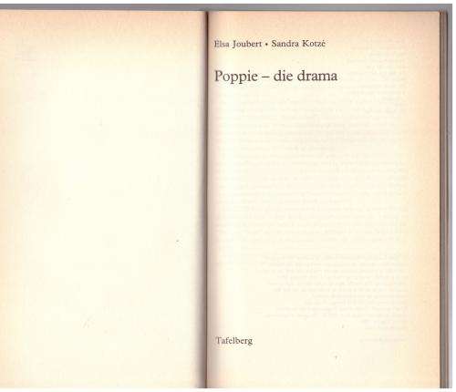 Poppie: Die Drama -- Elsa Joubert, Sandra Kotze