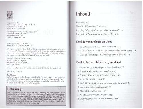 Die X Dieet -- Tabitha Hume