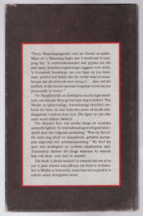 Vir paraffienblik en simbaal -- Piet Muller