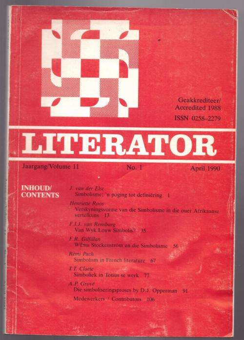 Literator, Vol. 11, No. 1, April 1990