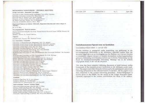 Literator, Vol. 11, No. 1, April 1990