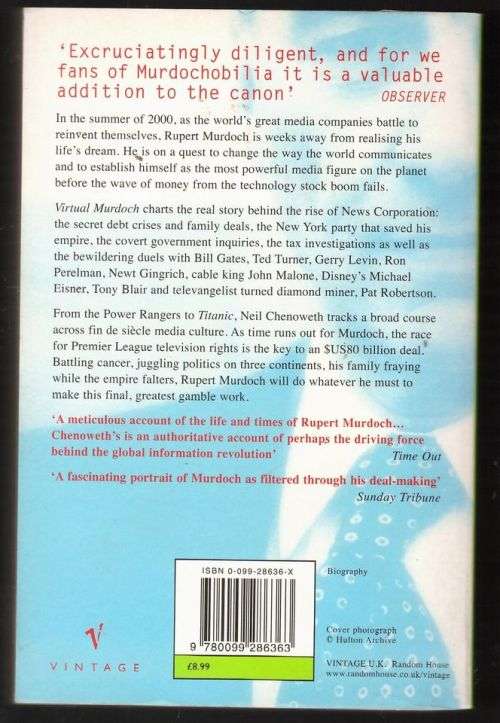 Virtual Murdoch: reality wars on the information highway -- Neil Chenoweth