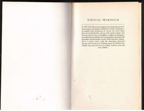 Virtual Murdoch: reality wars on the information highway -- Neil Chenoweth