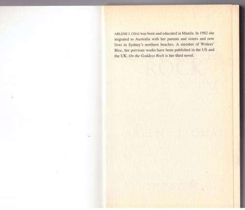 On the Goddess Rock -- Arlene J. Chai