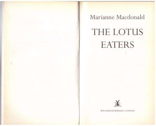 The Lotus Eaters -- Marianne Macdonald