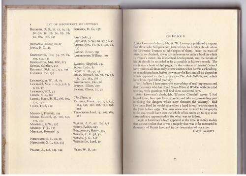 Selected Letters of T.E. Lawrence -- David Garnett [Editor]