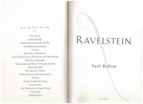 Ravelstein - Saul Bellow