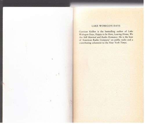 Lake Wobegon Days -- Garrison Keillor