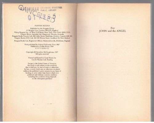 A Little Lower Than the Angels -- Geraldine McCaughrean