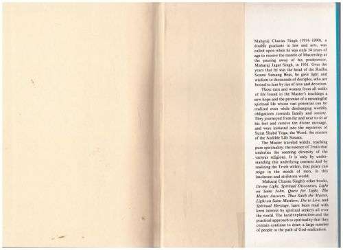 Light on Sant Mat -- Maharaj Charan Singh (Satguru)