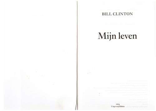 Mijn Leven -- Bill Clinton
