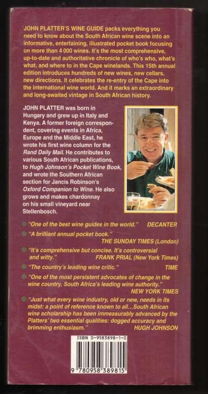 John Platter`s New South African Wine Guide 1995