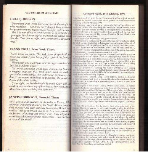 John Platter`s New South African Wine Guide 1995