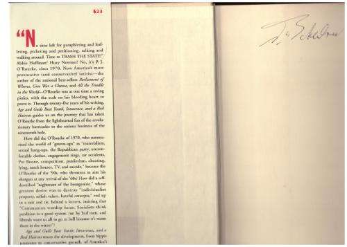 Age and Guile Beat Youth, Innocence, and a Bad Haircut: Twenty-five Years of P.J. O`Rourke